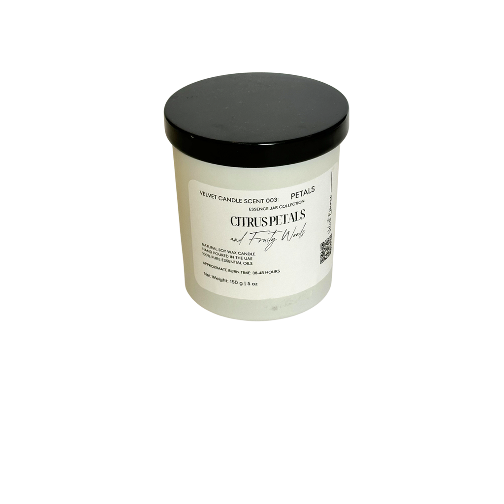 Velvet Candle 003-Petals-Essence Jar Collection: Citrus Petals and Fruity Woods 150g