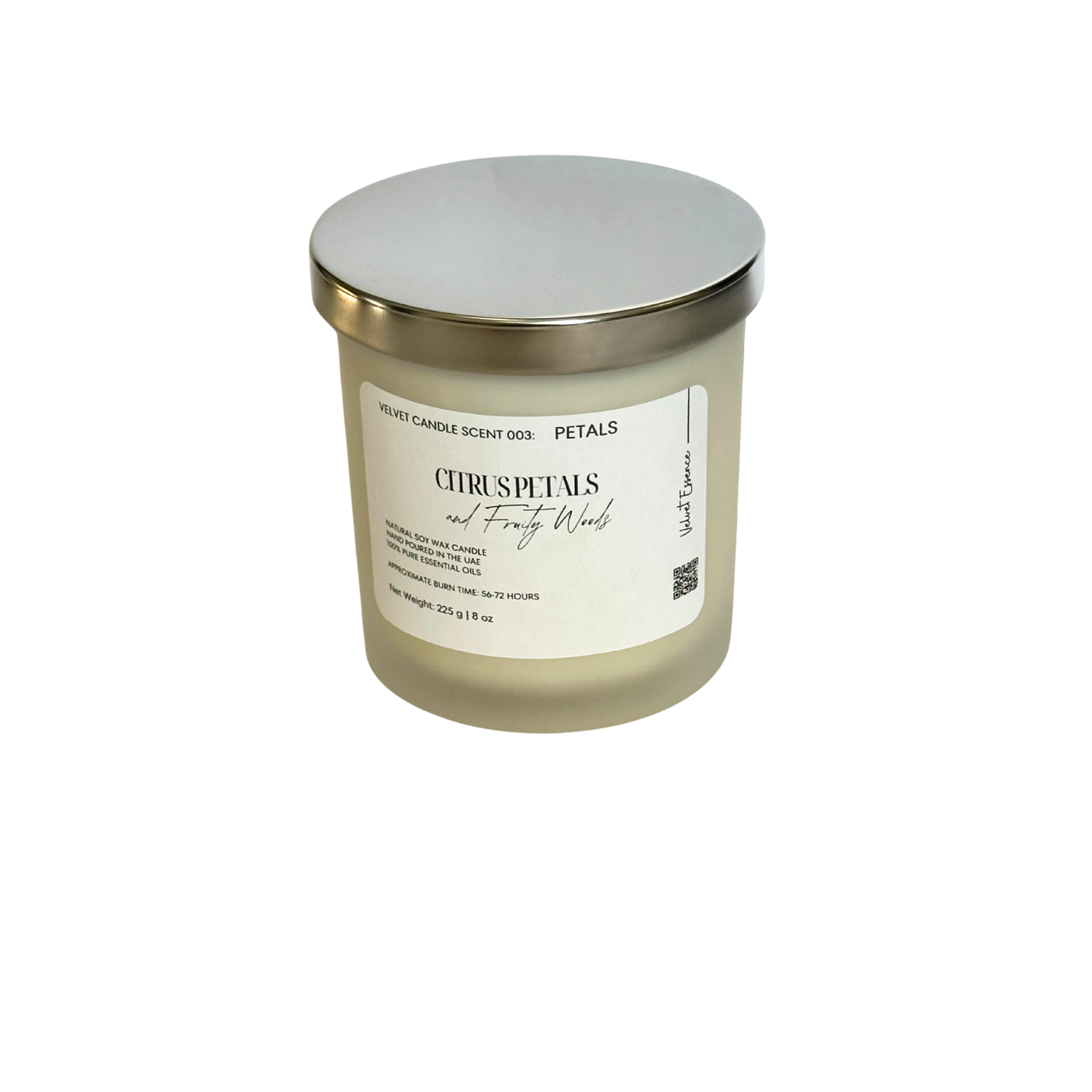 Velvet Candle 003-Petals-Essence Jar Collection: Citrus Petals and Fruity Woods