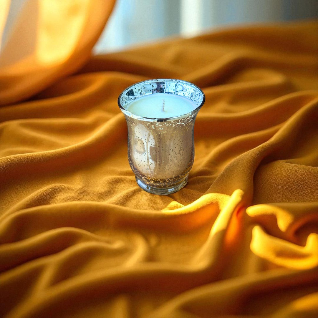 Velvet Candle 010-Jasmine Flicker-Essence Jar Collection: Jasmine and White Florals