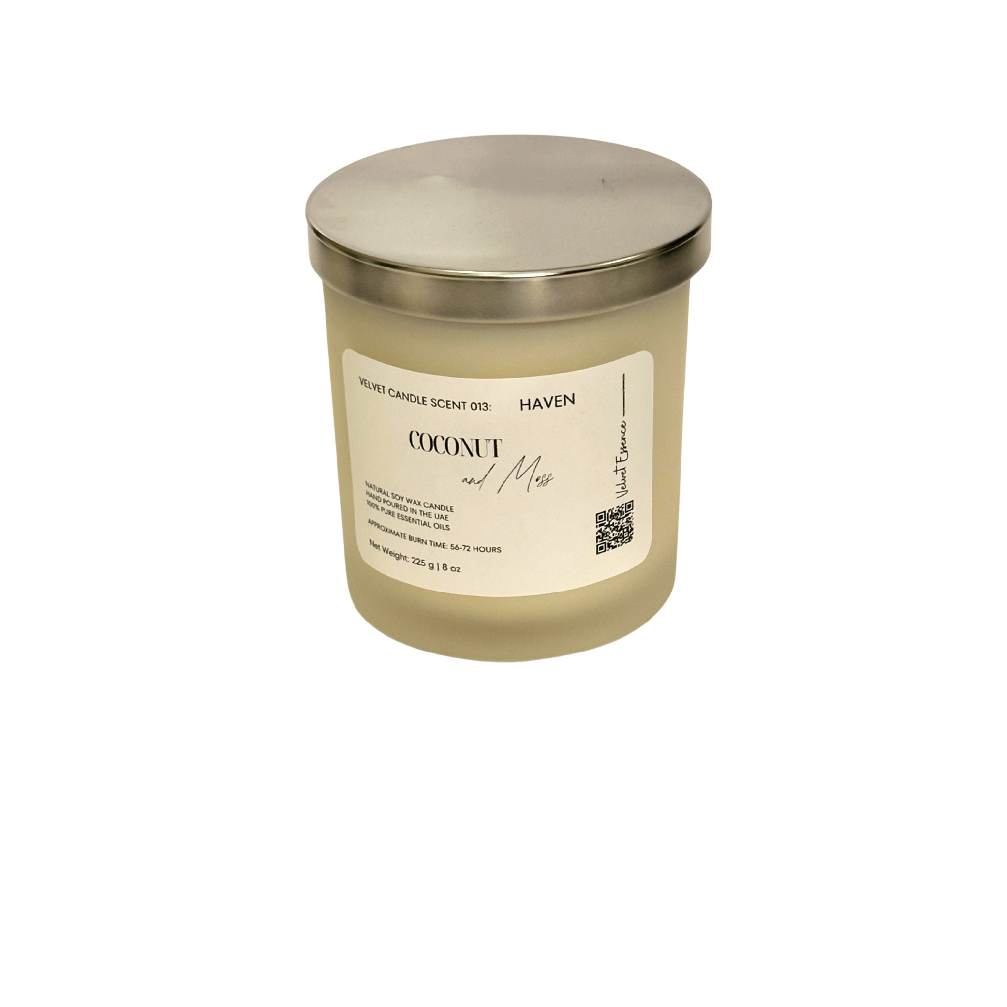 Velvet Candle 013 - Haven - Jar Collection: Coconut and Moss