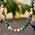 Indian Agate Natural Stone Necklace_N078