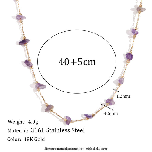 Amethyst Natural Stone Bracelet_N061
