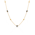 Starry Beads Minimalistic Chain Necklace - PVD 18k Gold Plated 316L Stainless Steel_N023