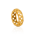 Hollow Out Weave Ring- 18K PVD Gold Plated 316L Stainless Steel - R063
