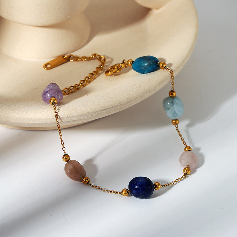 Natural Coloured Stoen Bracelet_B071