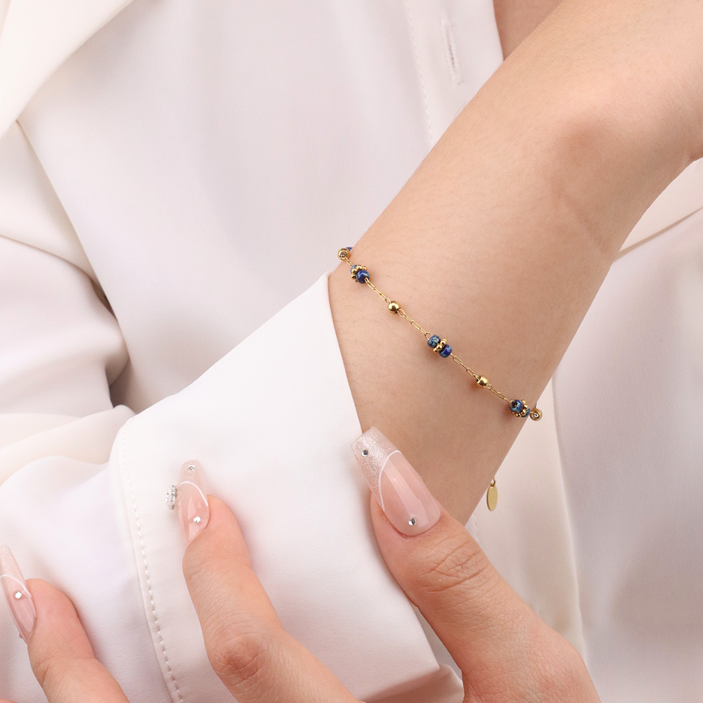 Stackable Bracelet - PVD18K Gold Plated 316L Stainless Steel_B052