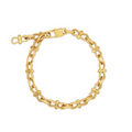 Chunky Infinity Chain Bracelet -PVD 18k Gold Plated 316L Stainless Steel_B018