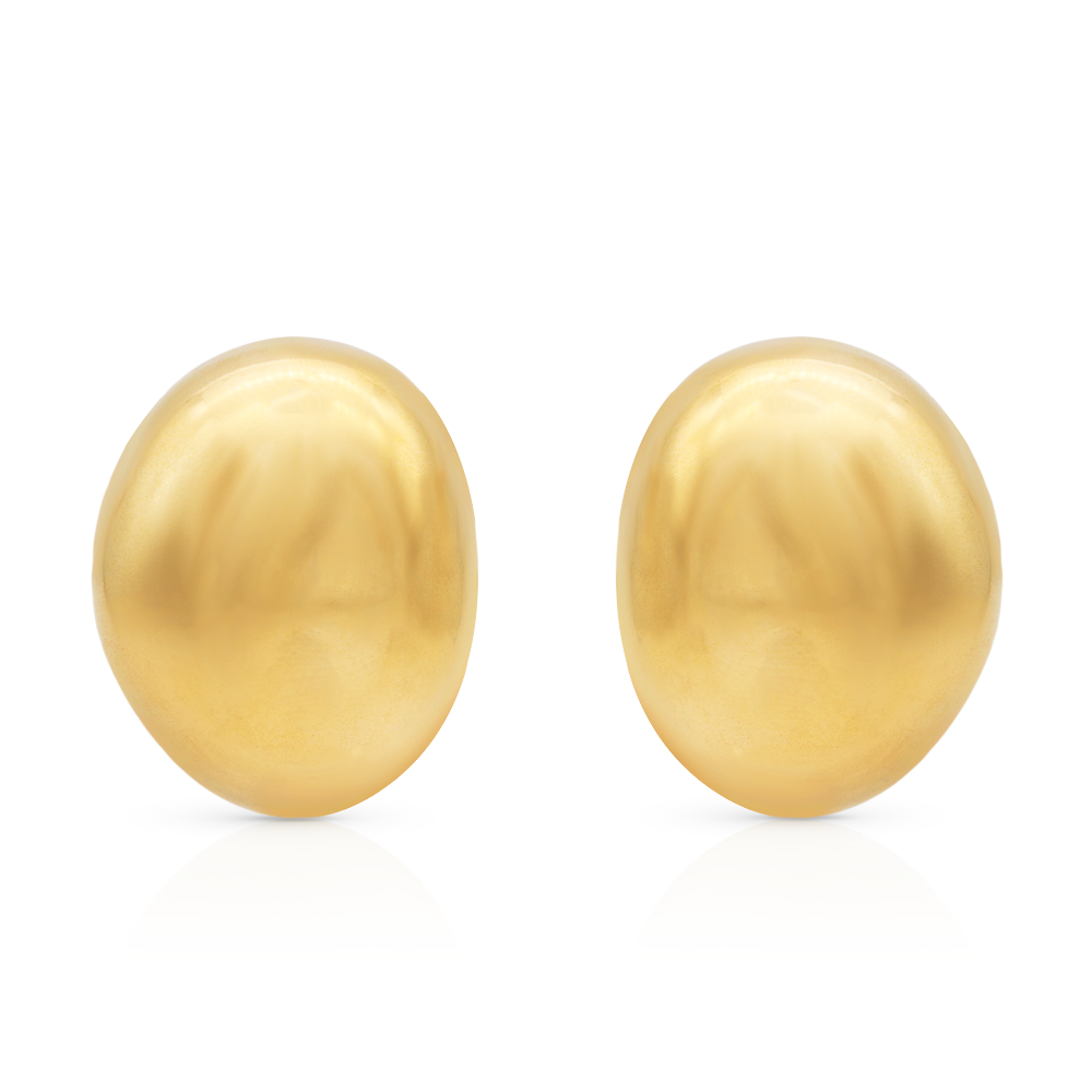 Exaggerated Chunky Statement Earrings extra Large Earrings - PVD 18k Gold Plated 316L Stainless Steel_E019