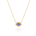 Devil Eye Enamel Necklace - PVD18K Gold Plated 316L Stainless Steel_N086