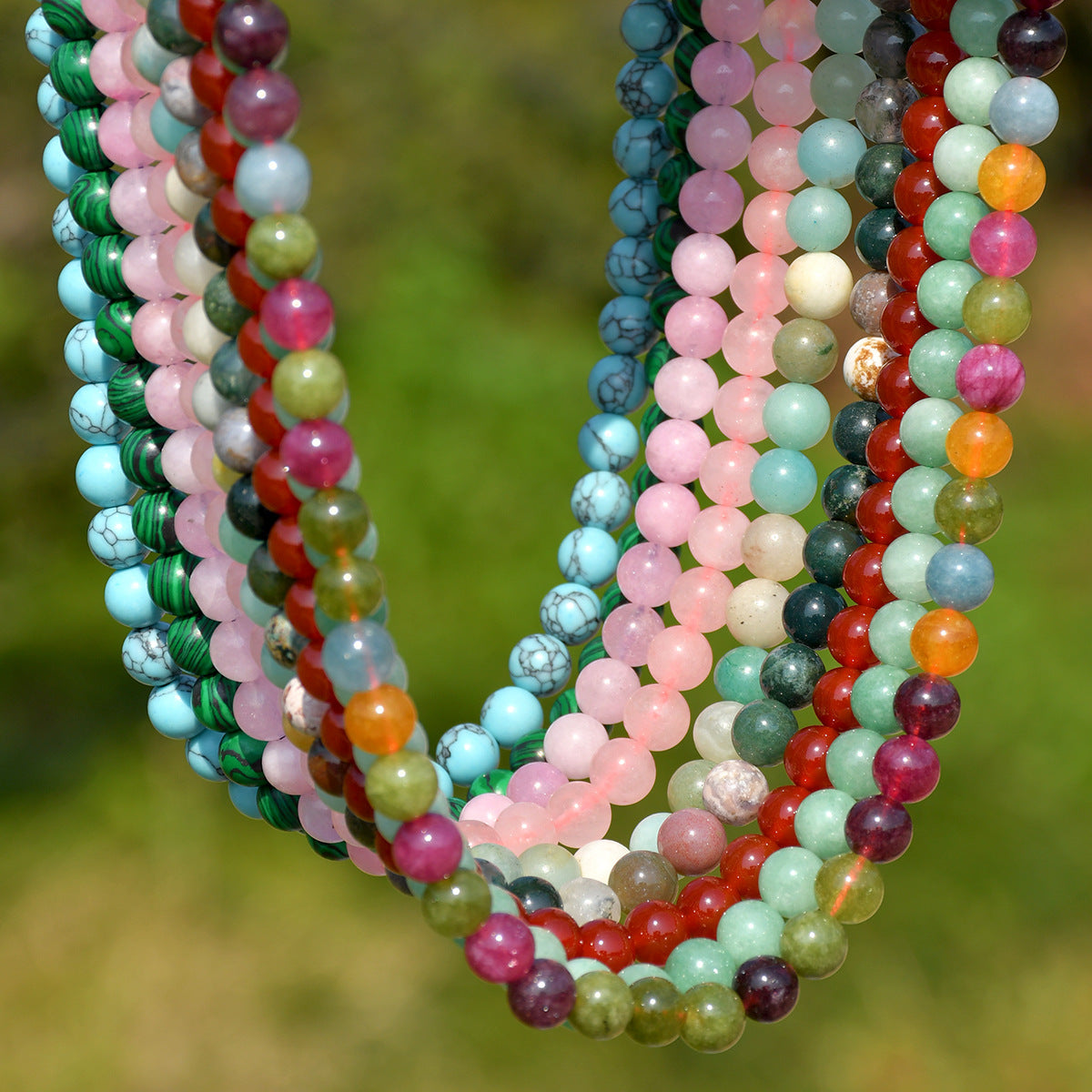 Amazonite Natural Stone Necklace_N079