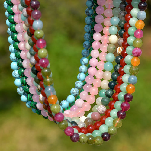 Blue Turquoise Natural Stone Necklace_N080