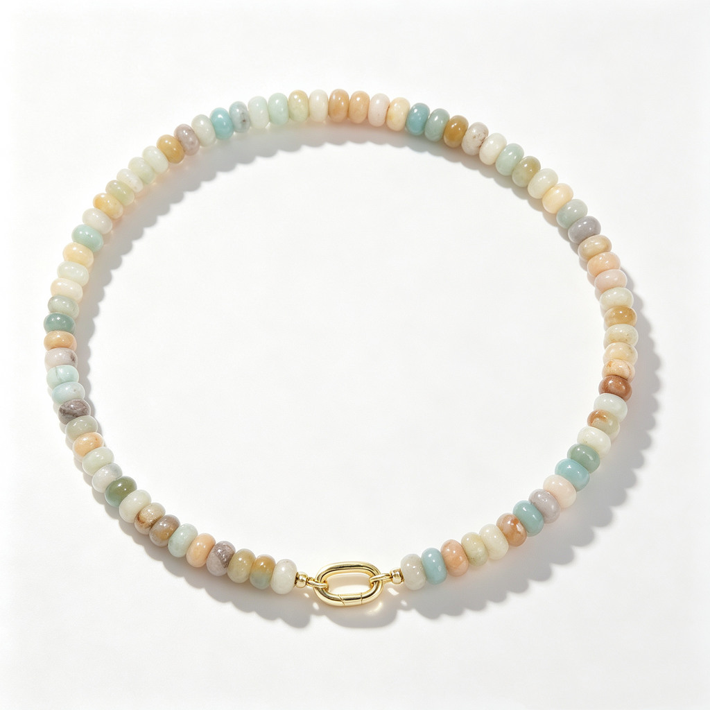 Amazonite Natural Stone Necklace_N072