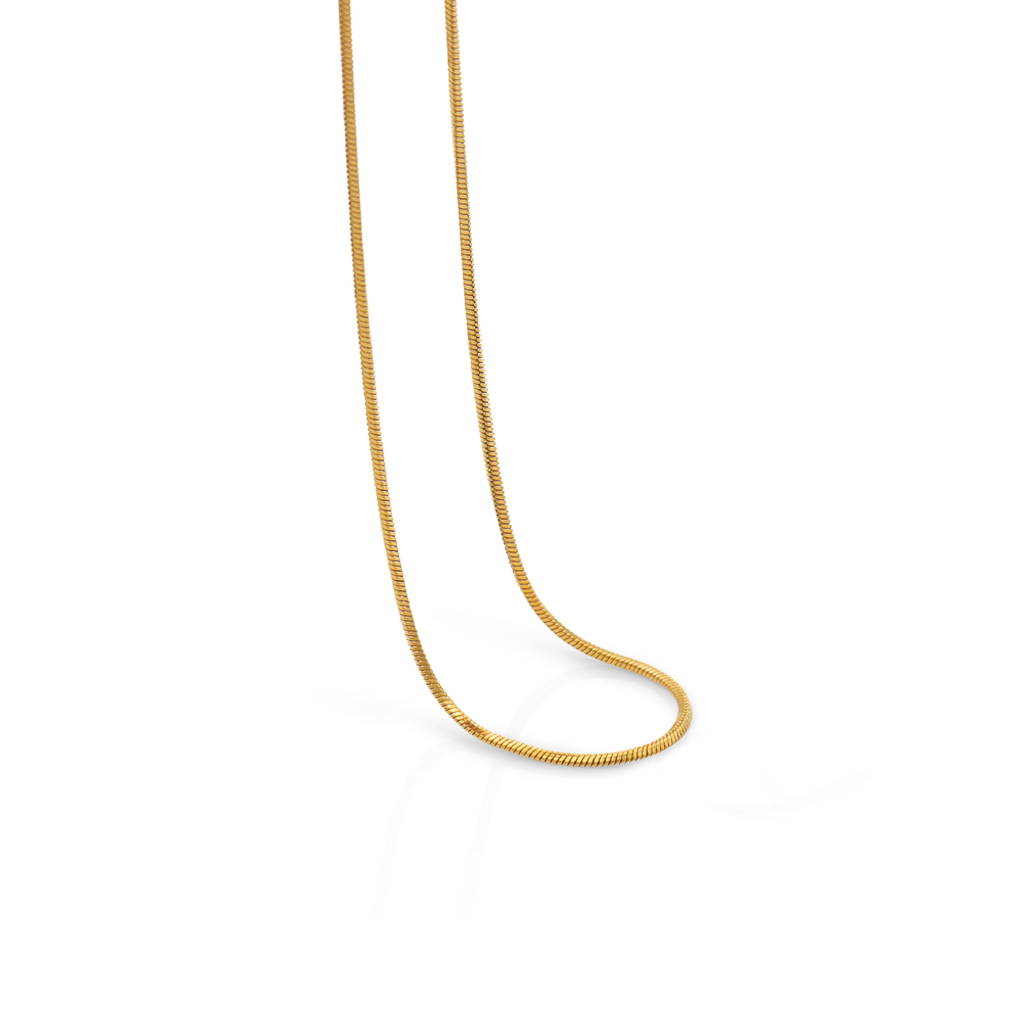 Bamboo Hip-hop Snake Chain Necklace - PVD 18k Gold Plated 316L Stainless Steel_N002