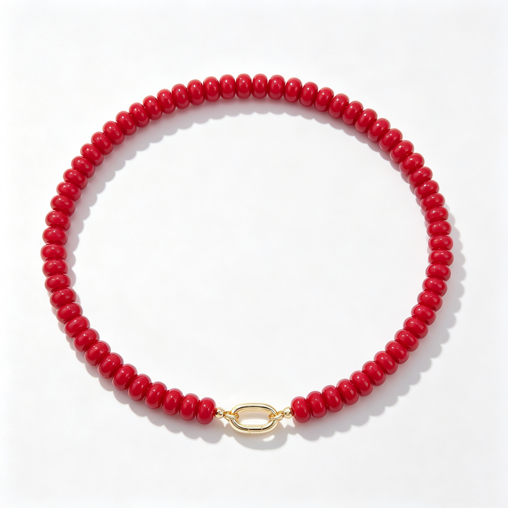 Carnelian Natural Stone Necklace_N076