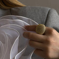 Hollow Ring - 18K PVD Gold Plated 316L Stainless Steel - R059