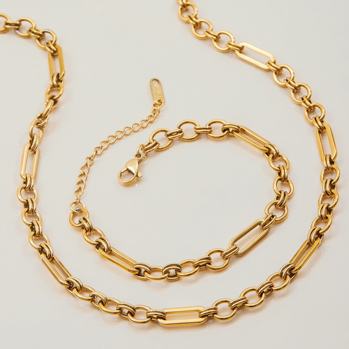 Stackable Bracelet - PVD18K Gold Plated 316L Stainless Steel_B051