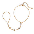 Chain Finger Bracelet - PVD18K Gold Plated 316L Stainless Steel_B043