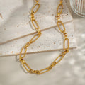 Chain Necklace - PVD18K Gold Plated 316L Stainless Steel_N054