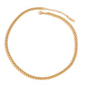 Single Chain Choker Necklace - PVD18K Gold Plated 316L Stainless Steel (SC02)_N047