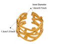 Light Luxury Rings- 18K PVD Gold Plated 316L Stainless Steel - R060