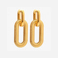Huggie Earrings - PVD 18k Gold Plated 316L Stainless Steel_E-032