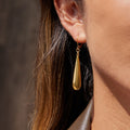 Water drop Earrings  - PVD 18k Gold Plated 316L Stainless Steel_E-051