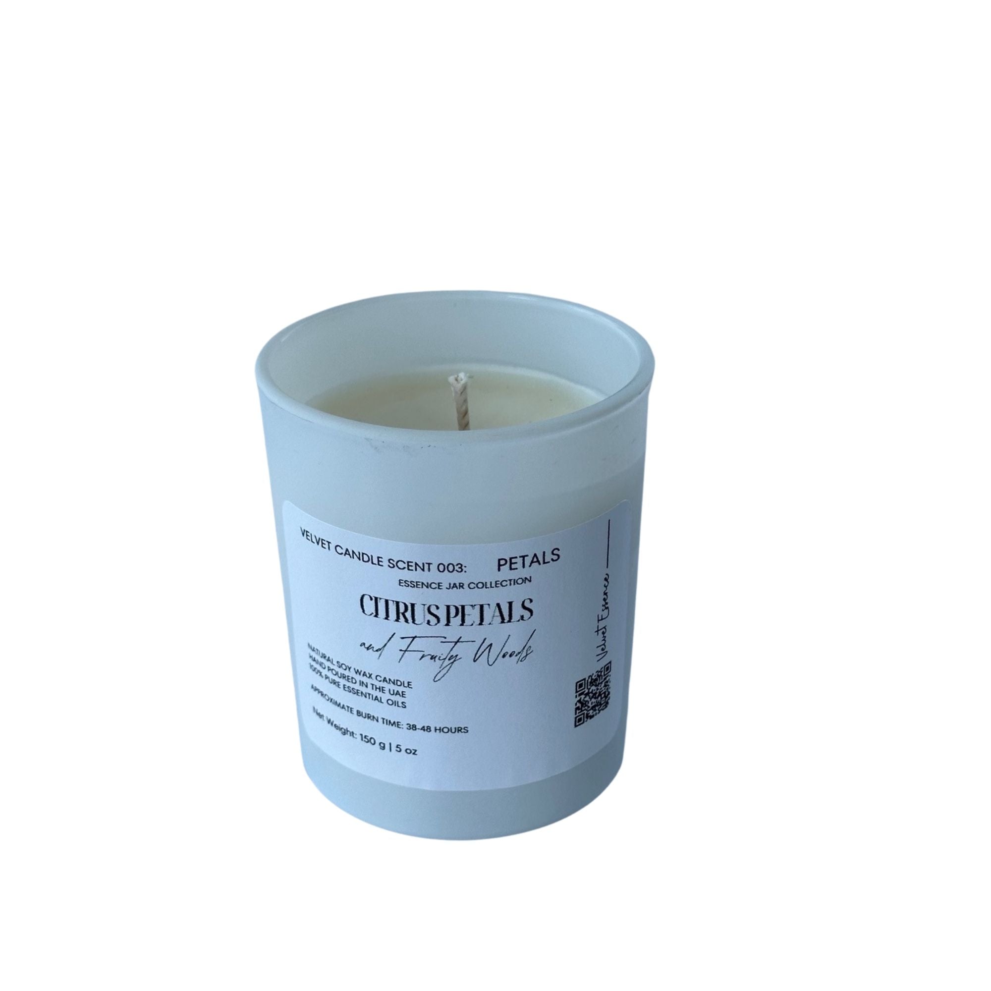 Velvet Candle 003-Petals-Essence Jar Collection: Citrus Petals and Fruity Woods 150g