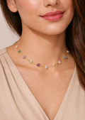 Colored Crystal Natural Stone Necklace