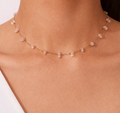 Rose Quartz Natural Stone Necklace_N060