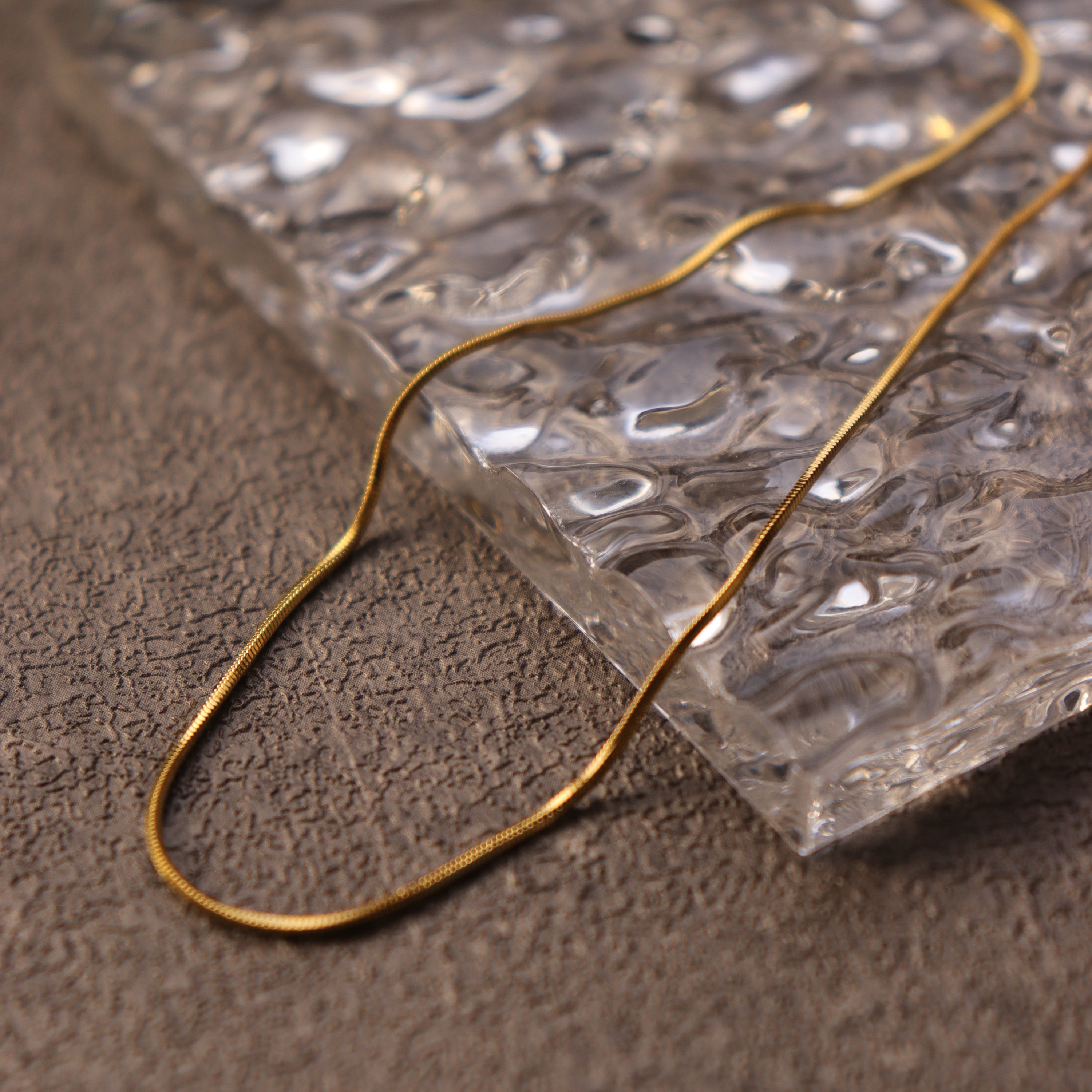 Bamboo Hip-hop Snake Chain Necklace - PVD 18k Gold Plated 316L Stainless Steel_N002