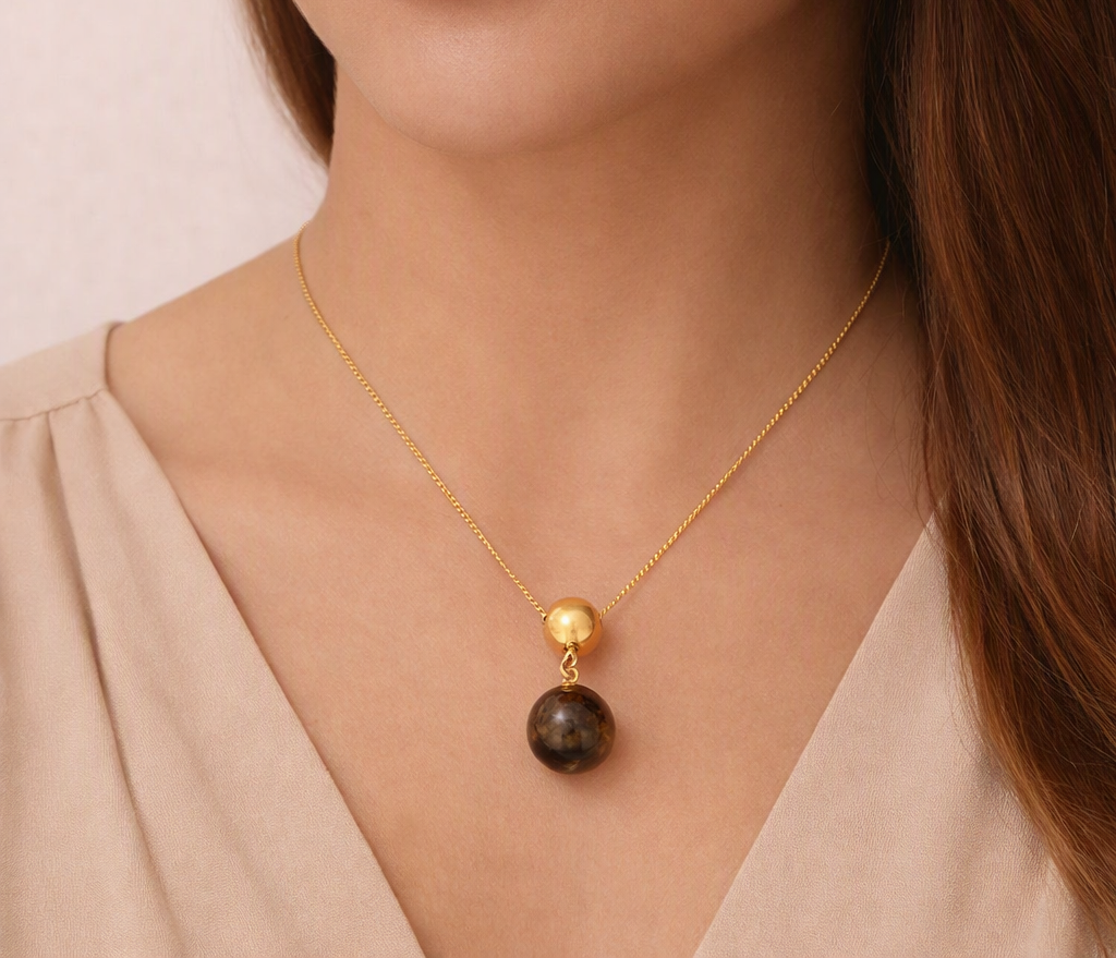 Tiger's Eye Natural Stone Necklace_N066
